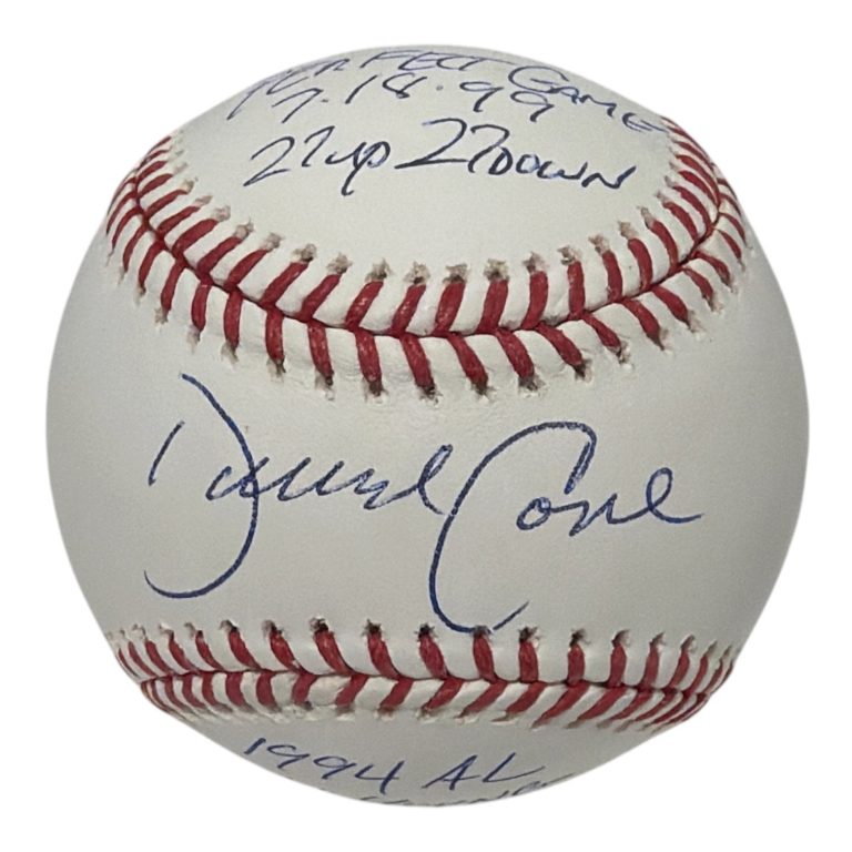 David Cone Signed Autographed ROMLB Baseball w/ 2x Insc PSA COA NY Yankees