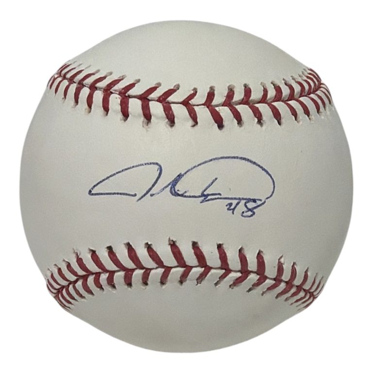 Jacob DeGrom Signed Autographed ROMLB Baseball JSA COA Mets Texas Rangers