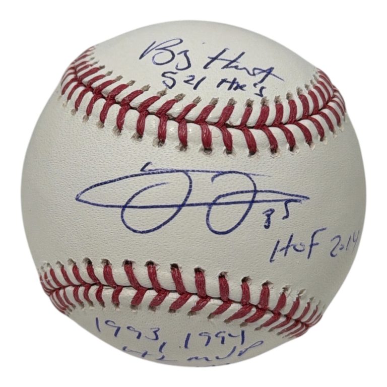 Frank Thomas Signed Autographed ROMLB Baseball w/ 5 Stat Insc JSA COA White Sox