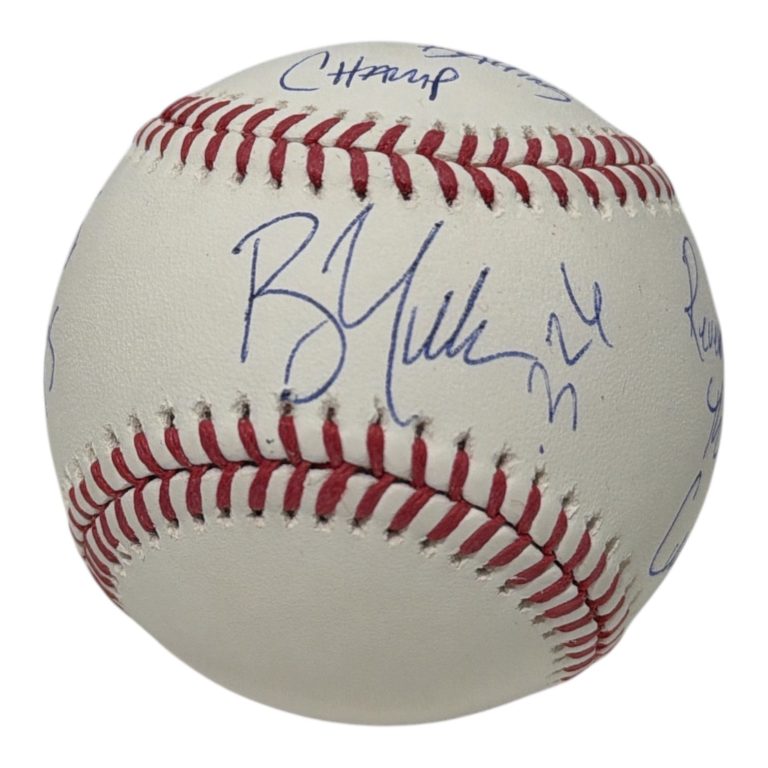 Bill Mueller Signed Autographed ROMLB Baseball w/ 4 Insc JSA COA Red Sox