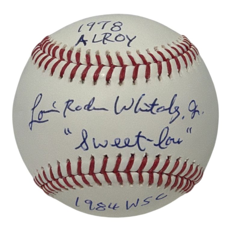 Lou Whitaker Signed Autographed ROMLB Baseball w/ Full Name + 3x Insc JSA COA