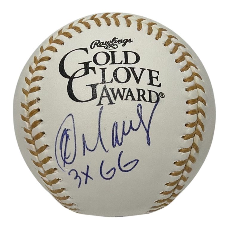 Rey Ordonez Signed Autographed Gold Glove Baseball w/ 3x GG JSA COA NY Mets