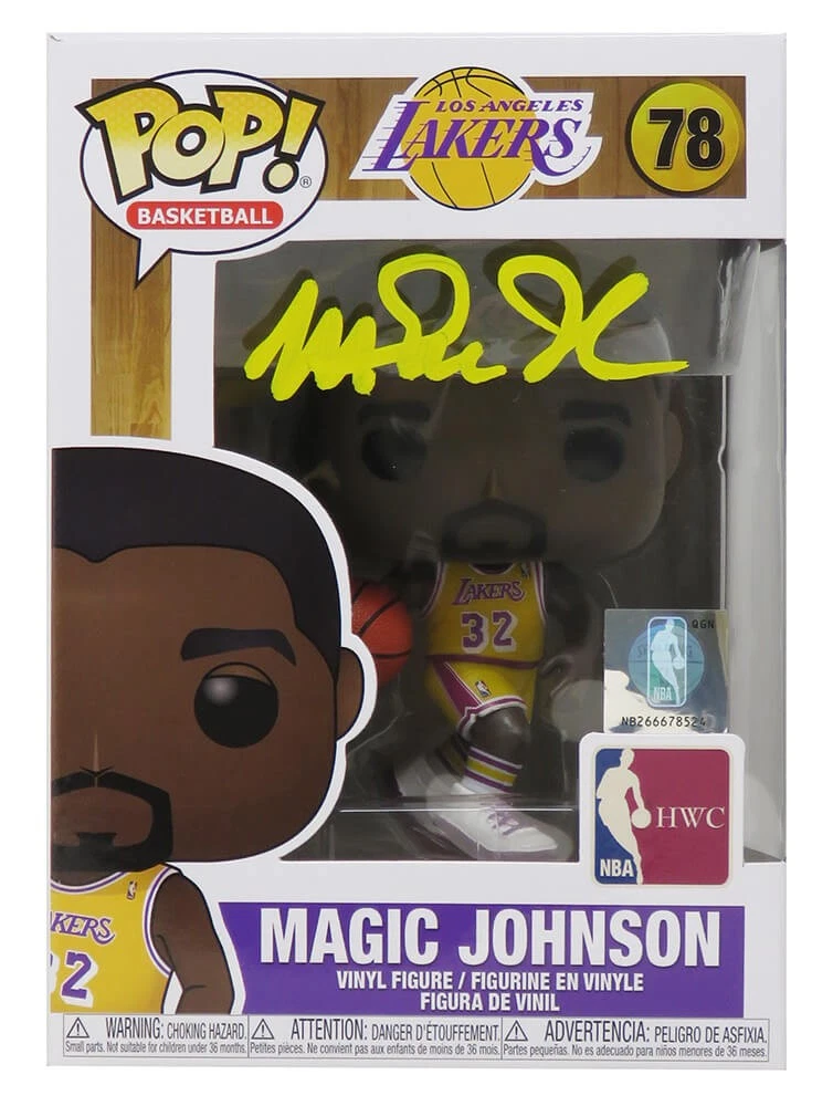 Magic Johnson Signed Los Angeles Lakers Funko Pop Doll #78 (SCHWARTZ SPORTS COA)