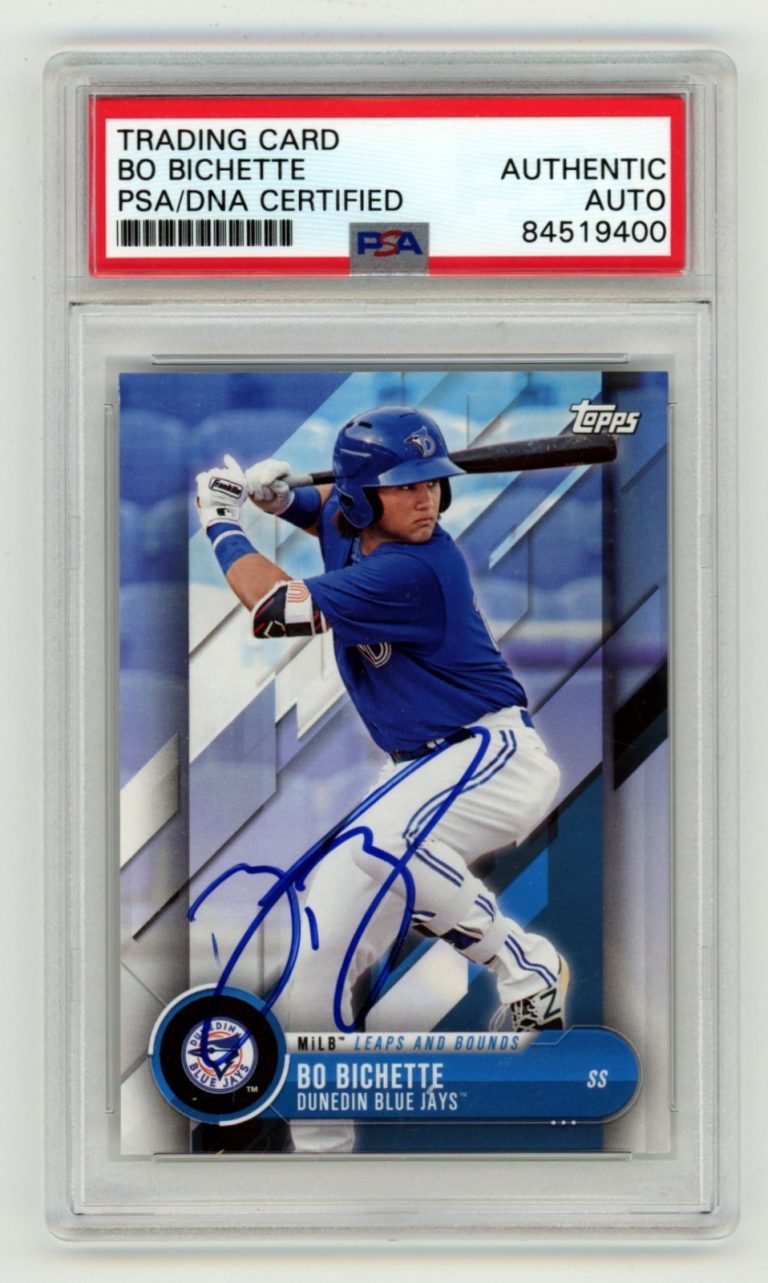 Bo Bichette 2018 Topps Pro Debut Leaps and Bounds Auto RC PSA Authentic Auto
