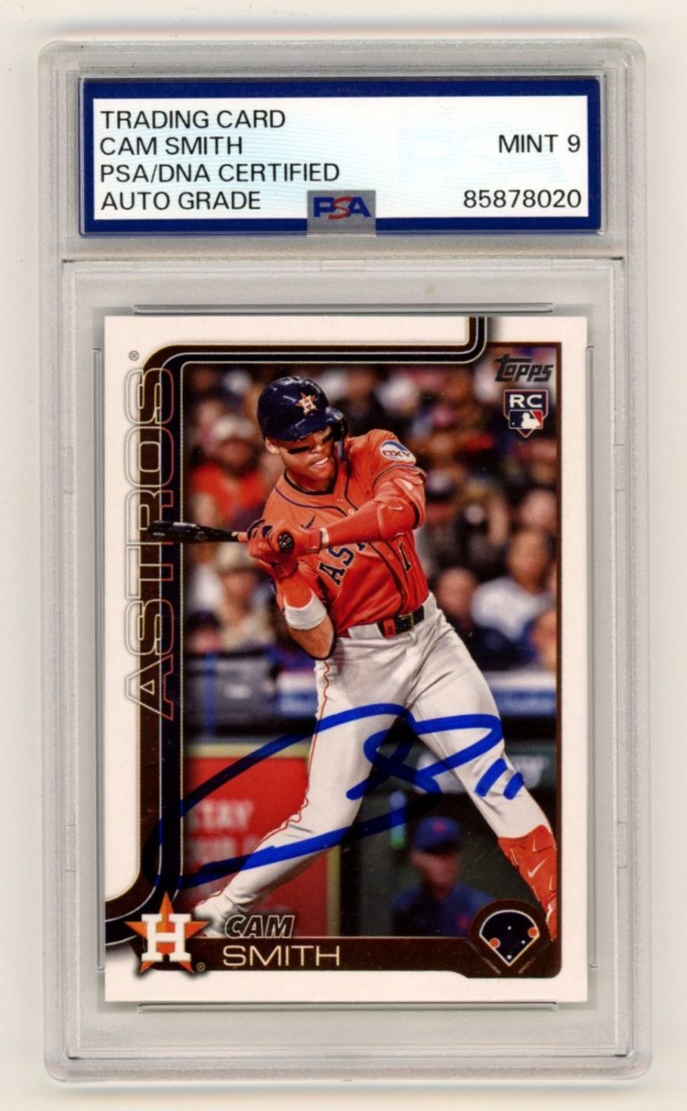 Cam Smith 2025 Topps Update Series #US298 Signed Autograph Rookie RC PSA 9 Auto