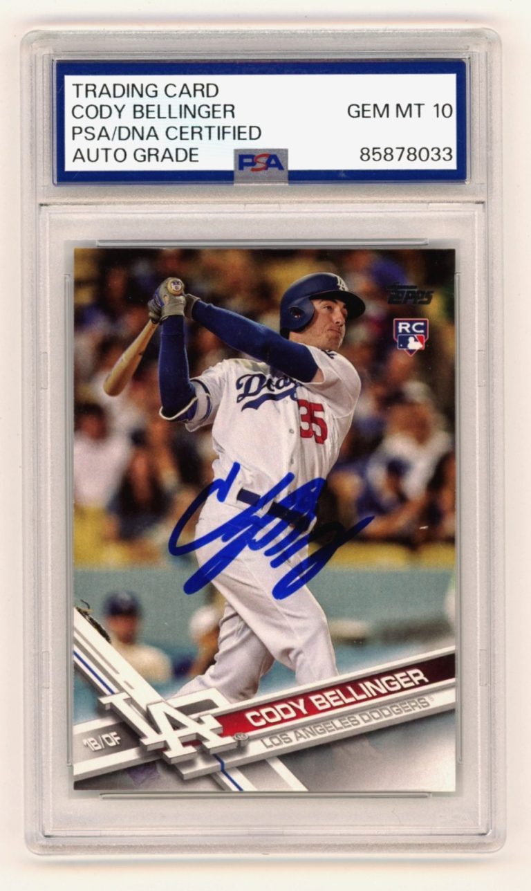 Cody Bellinger 2017 Topps Update Series #US50 Signed Auto Rookie RC PSA 10 Auto