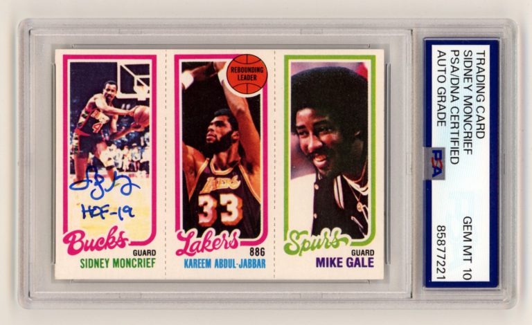 Sidney Moncrief 1980-81 Topps Signed Autograph Rookie RC w/ HOF 19 PSA 10 Auto