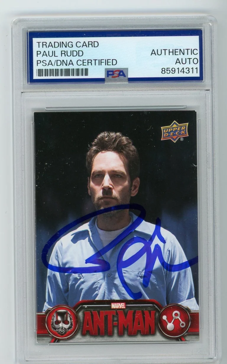 Signed Movie Card Auto Paul Rudd 2015 Upper Deck Ant Man #1 PSA/DNA