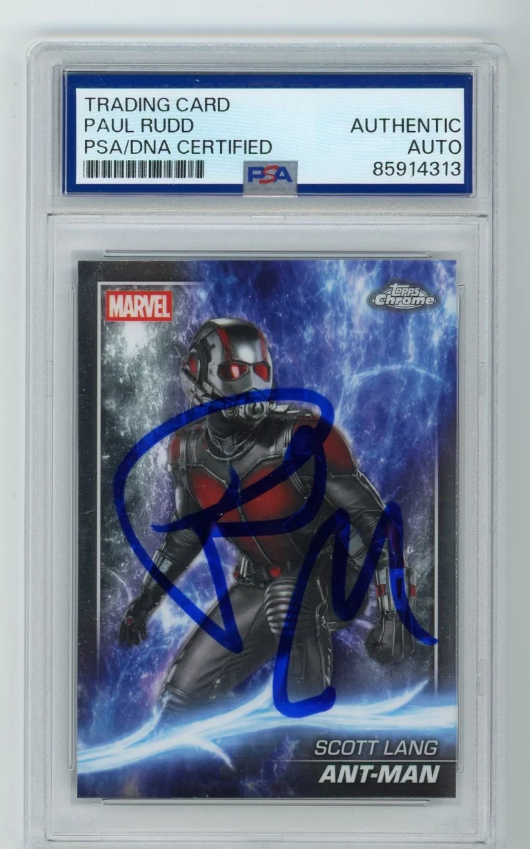 Signed Movie Card Auto Paul Rudd Ant Man 2025 Topps Chrome Marvel #57 PSA/DNA