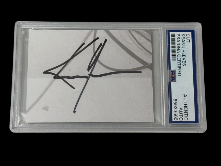 Keanu Reeves John Wick The Matrix Bill & Teds Adventure Signed Autograph PSA DNA