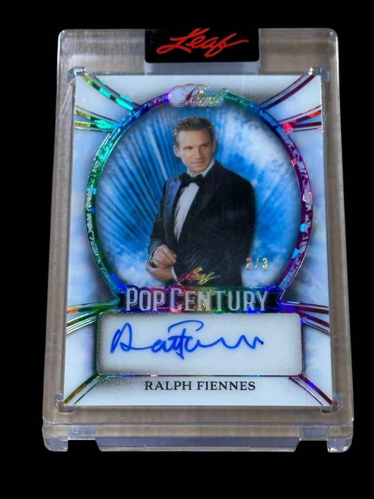 RALPH FIENNES 2026 Leaf Pop Century PEARL Harry Potter Rare Signed Autograph 2/3
