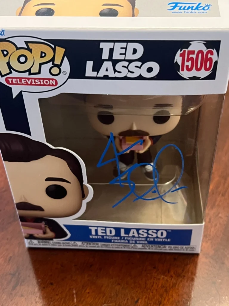 JASON SUDEIKIS TED LASSO 1506 SIGNED FUNKO POP AUTO TV SHOW SOCCER JSA COA