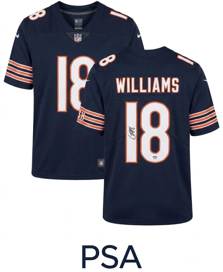 Caleb Williams Signed Jersey Chicago Bears PSA Authentic Autograph Large