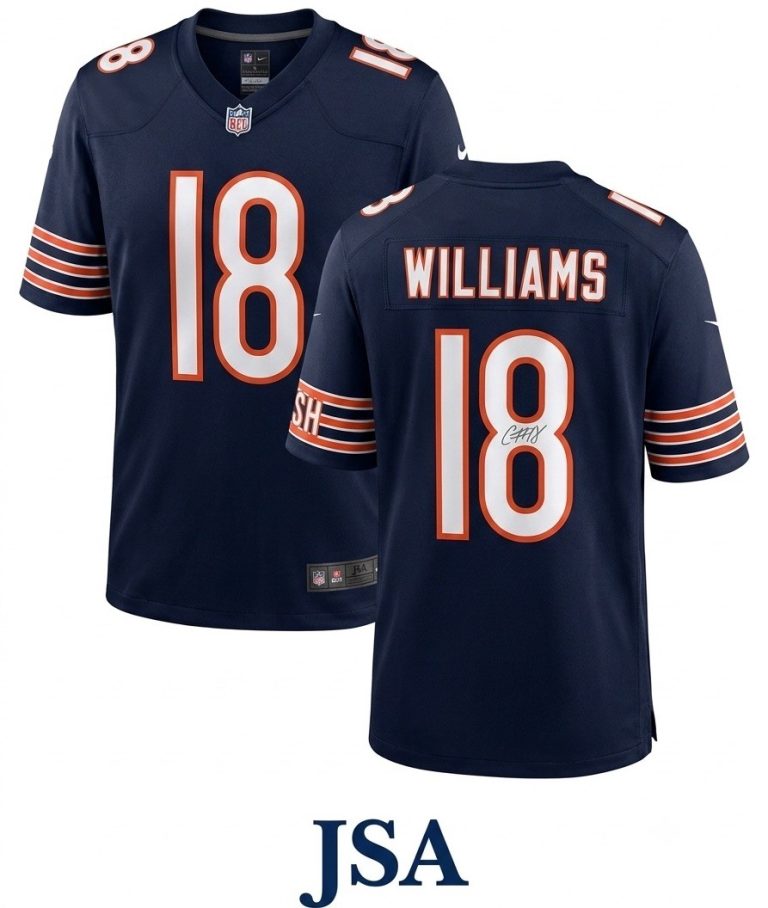 Caleb Williams Signed Fanatics Authentic Jersey JSA Authentic Bears Autograph