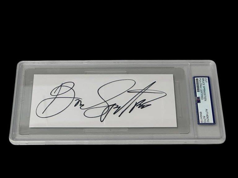 Bruce Springsteen Signed Autograph PSA DNA Slab