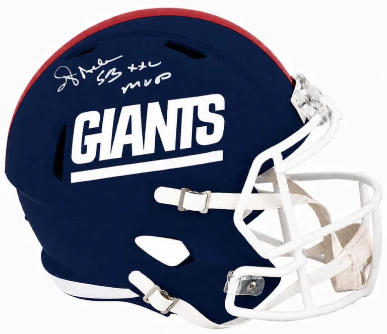 Ottis Anderson Signed Giants Riddell F/S Rep Helmet w/SB MVP - In White (SS COA)