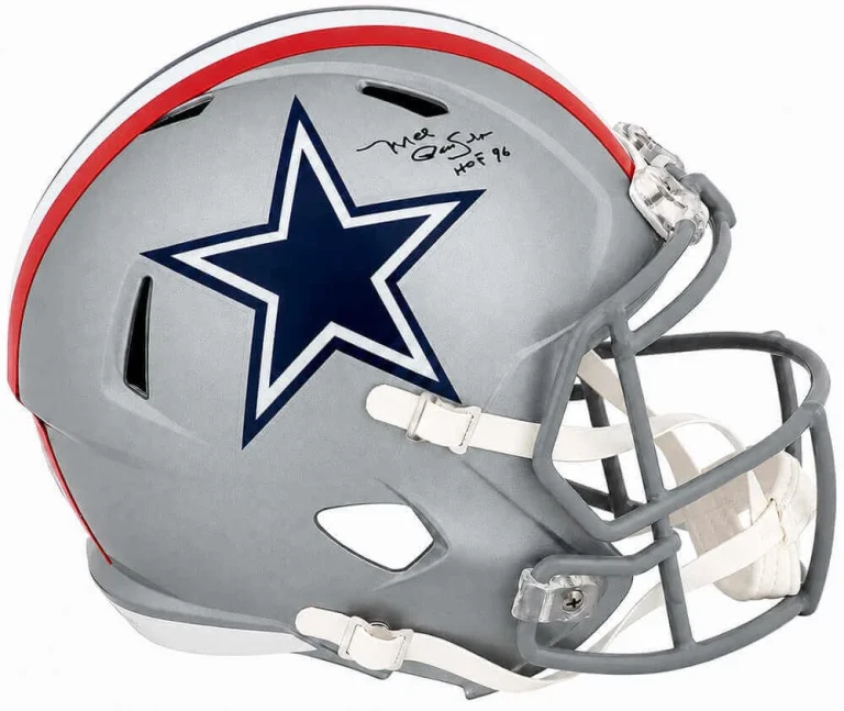 Mel Renfro Signed Cowboys T/B 1976 Riddell Full Size Rep Helmet w/HOF - (SS COA)