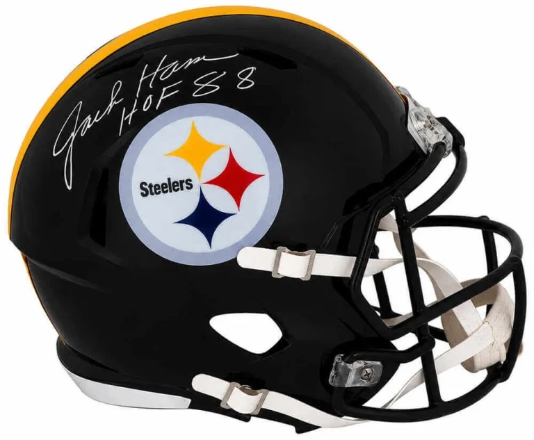 Jack Ham Signed Steelers Riddell Full Size Replica Helmet w/HOF - (SCHWARTZ COA)