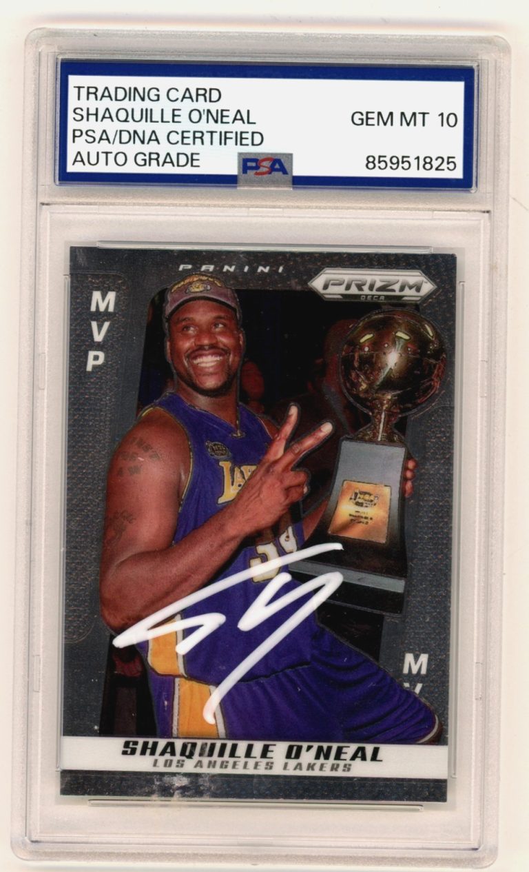 Shaquille O'Neal 2024-25 Panini Prizm Deca MVP #295 Signed PSA 10 Auto Shaq