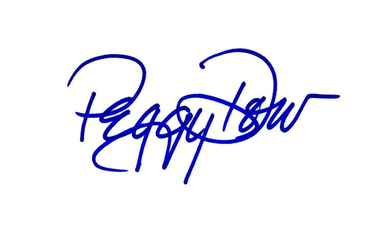Peggy Dow Harvey Bright Victory You Never Can Tell Signed Autograph