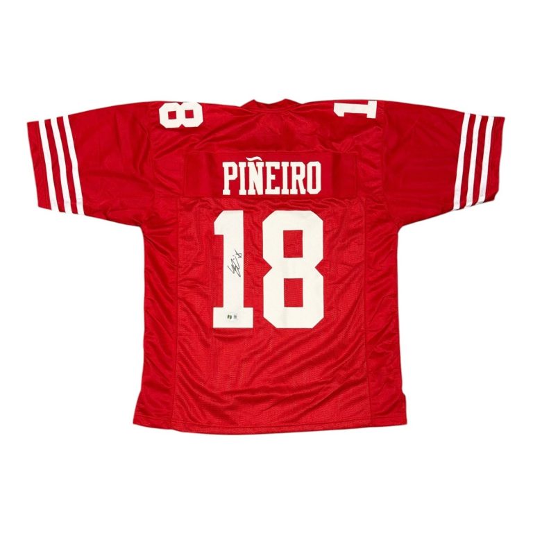 Eddy Pineiro Signed San Francisco 49ers Custom Jersey Beckett Witness BAS COA