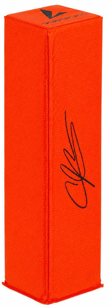 Andre Johnson (TEXANS) Signed BSN Orange Football Endzone Pylon - (SCHWARTZ COA)