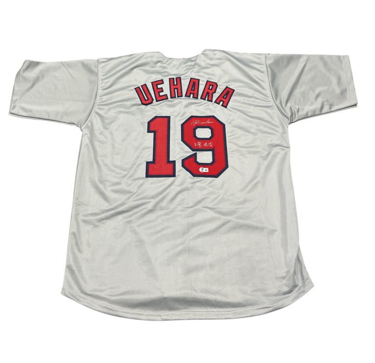 Koji Uehara Signed Boston Red Sox Custom Jersey w/ Kanji Beckett Wit BAS COA