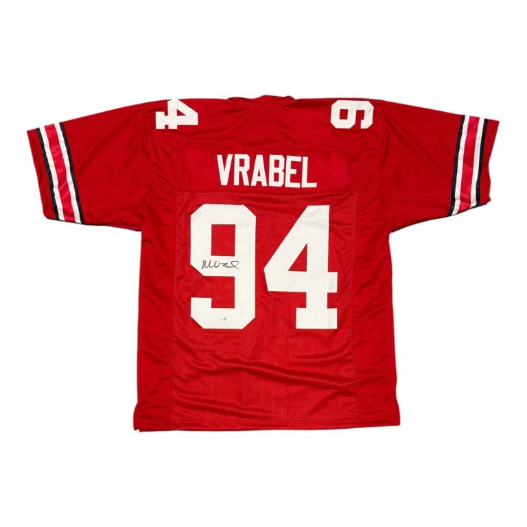 Mike Vrabel Signed Ohio State Buckeyes Custom Jersey JSA Witness COA