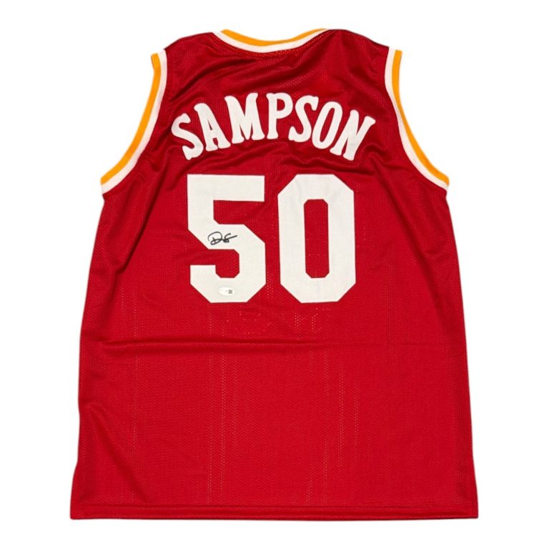 Ralph Sampson Signed Autographed Houston Rockets Custom Jersey JSA Witness COA