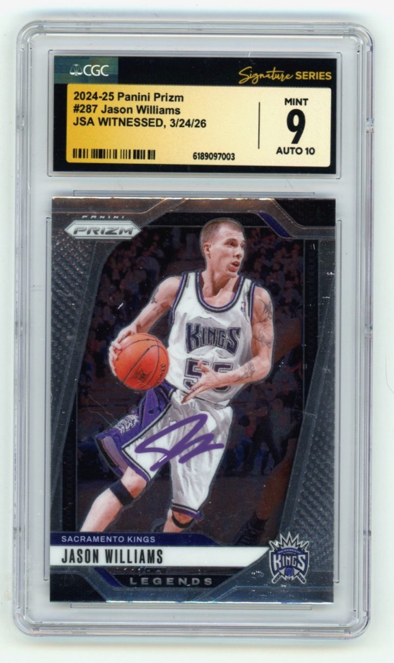 Jason Williams 2024-25 Panini Prizm #287 Signed JSA CGC 9 10 Auto Kings