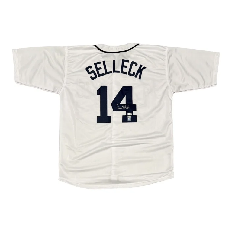 Tom Selleck Signed Autographed Detroit Tigers Custom Jersey OPix & JSA COA