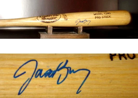 JASON BAY AUTOGRAPHED BAT (PIRATES) W/ PROOF! - Spring Training Used Bat!