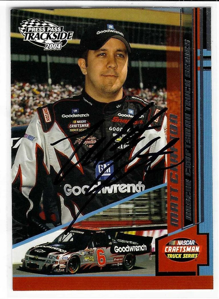 Matt Crafton Signed 2004 Press Pass Trackside Card #43 NASCAR