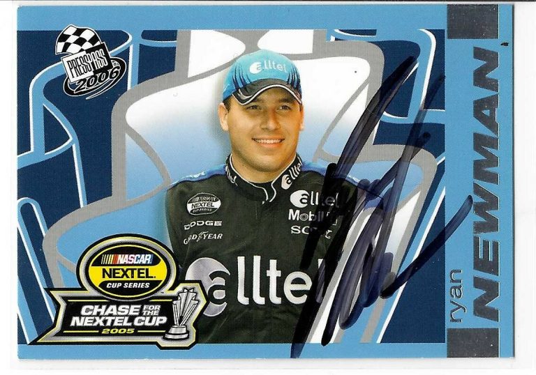 Ryan Newman Signed 2006 Press Pass Card #118 NASCAR