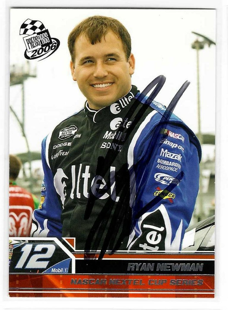 Ryan Newman Signed 2006 Press Pass Card #11 NASCAR