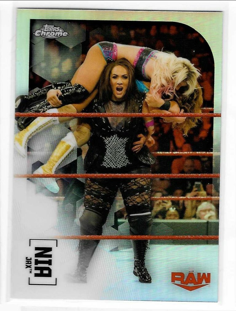 Nia Jax 2020 Topps WWE Chrome Raw Refractor Card #45