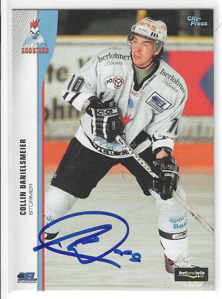 Collin Danielsmeier Signed 2005/06 City Press Premier Card #10