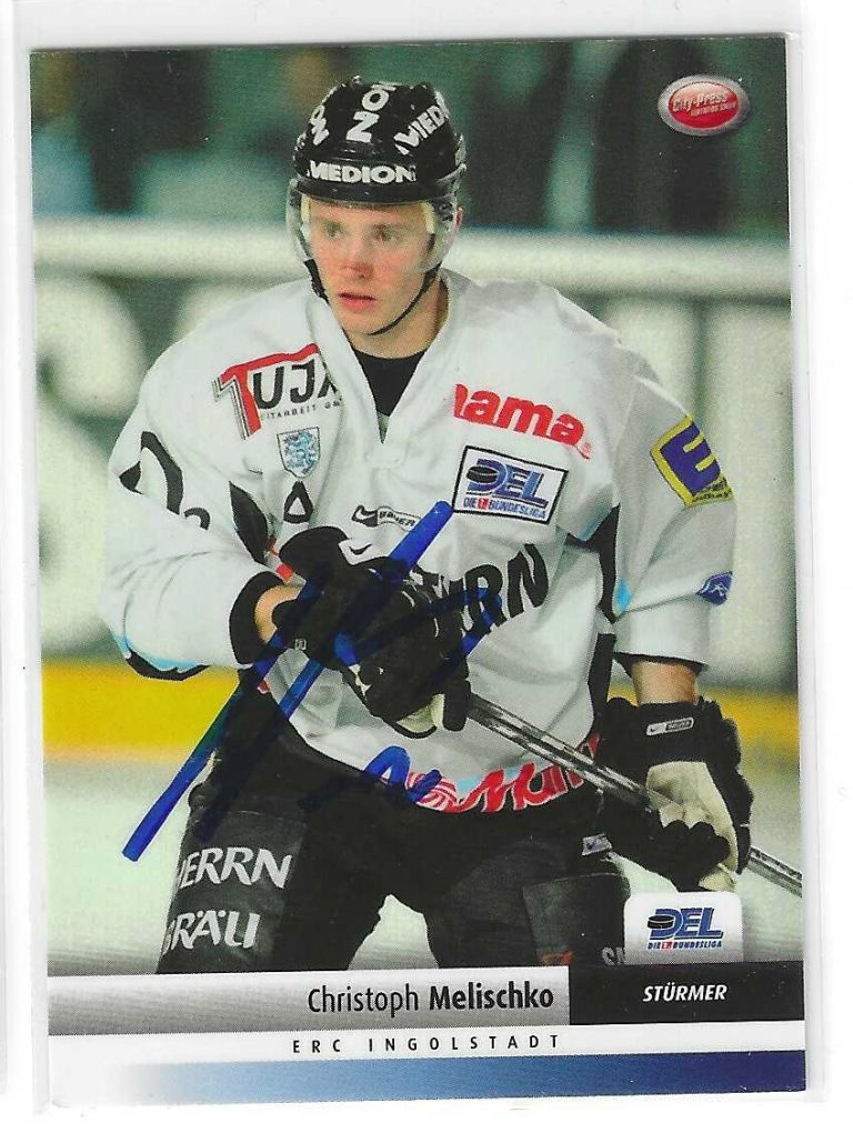 Christoph Melischko Signed 2007/08 City Press Card #21