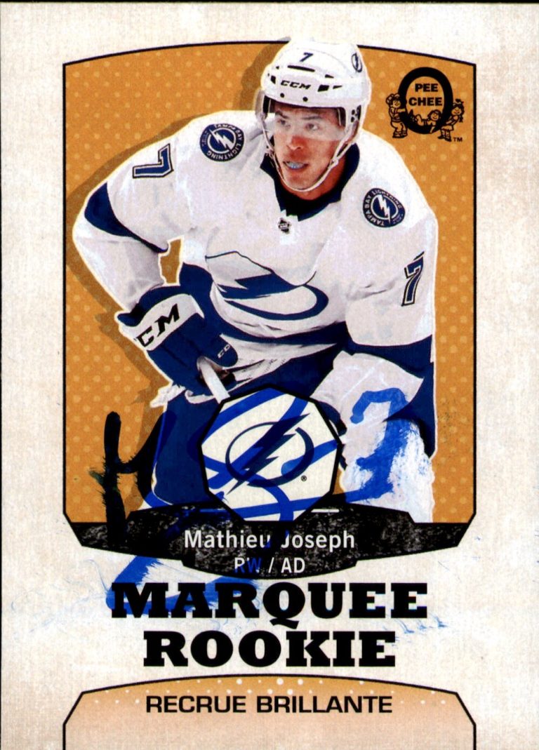 Mathieu Joseph Signed 2018-19 O-Pee-Chee Retro Card #620 Tampa Bay Lightning