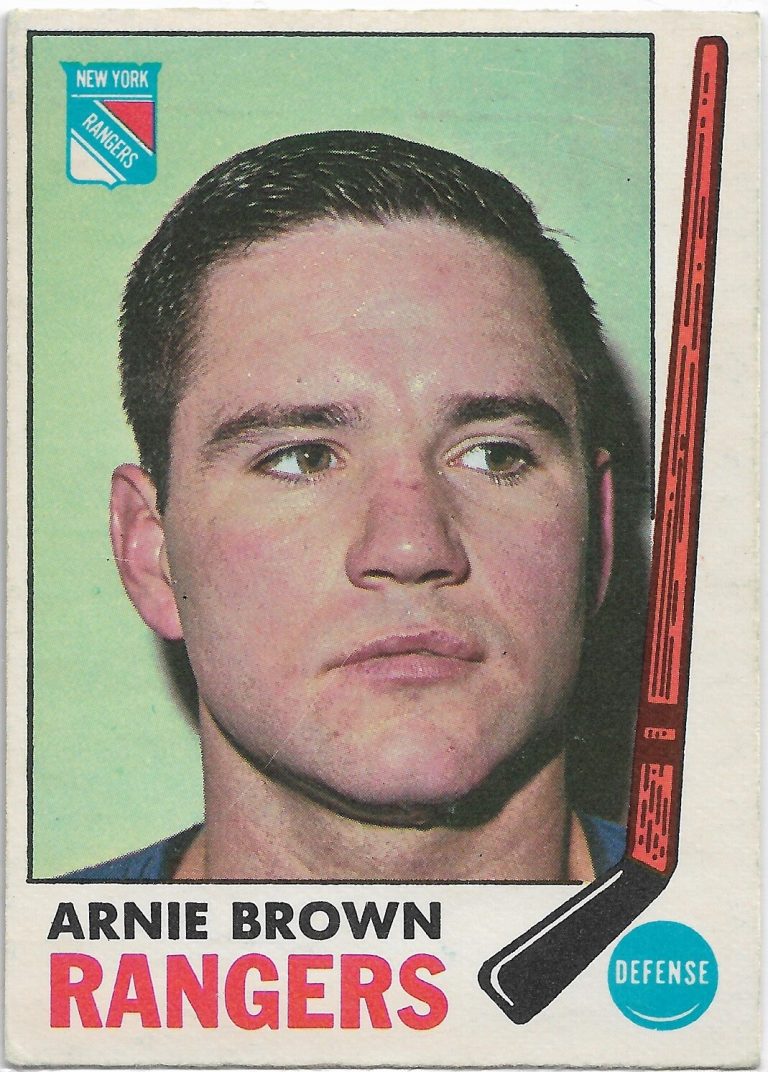 Arnie Brown 1969-70 O-Pee-Chee Card #34 New York Rangers
