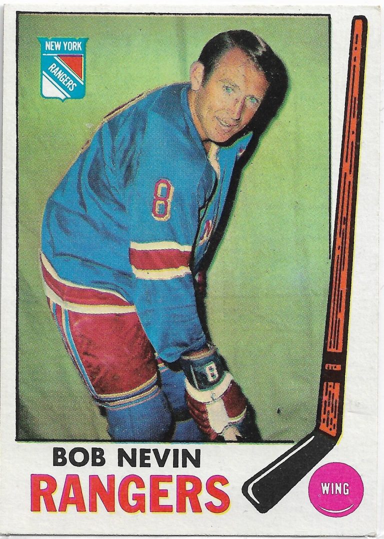 Bob Nevin 1969-70 Topps Card # 40 New York Rangers