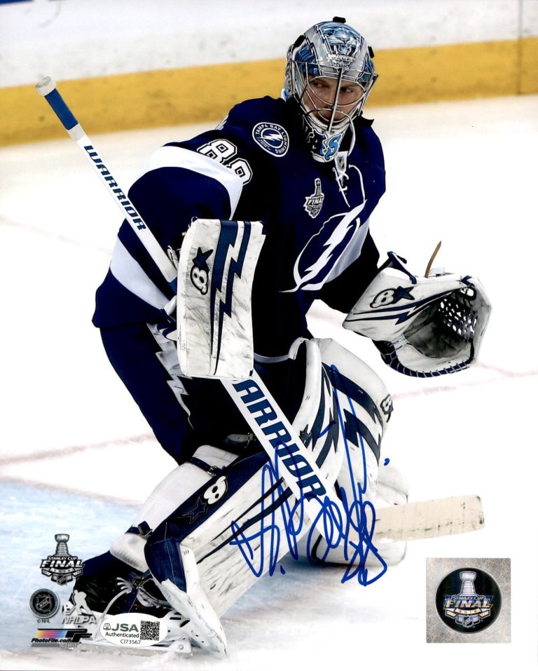 Andrei Vasilevskiy Signed Tampa Bay Lightning Photofile 8x10 Photo JSA COA