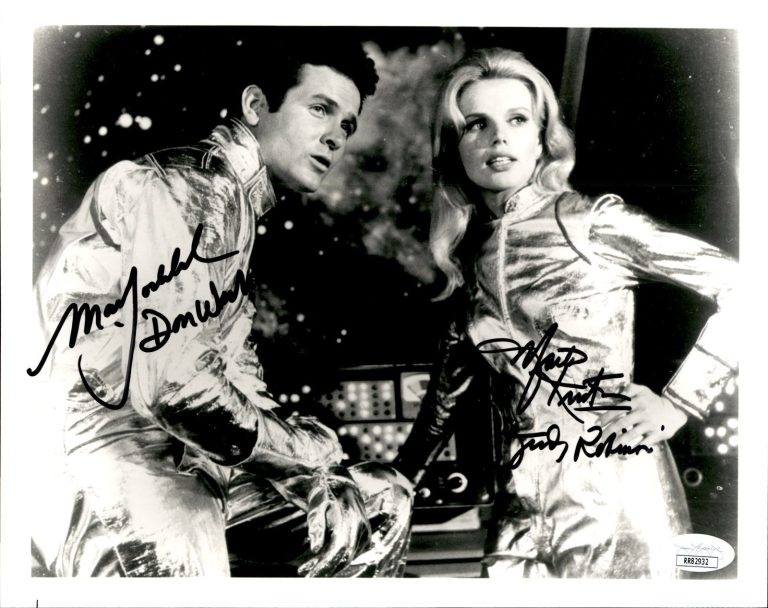 Mark Goddard & Marta Kirsten Signed Inscribed Lost In Space 8x10 Photo 3 JSA COA