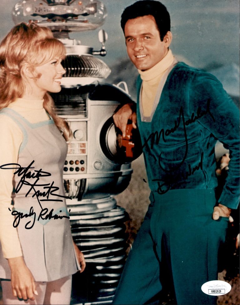 Mark Goddard & Marta Kirsten Signed Inscribed Lost In Space 8x10 Photo 6 JSA COA