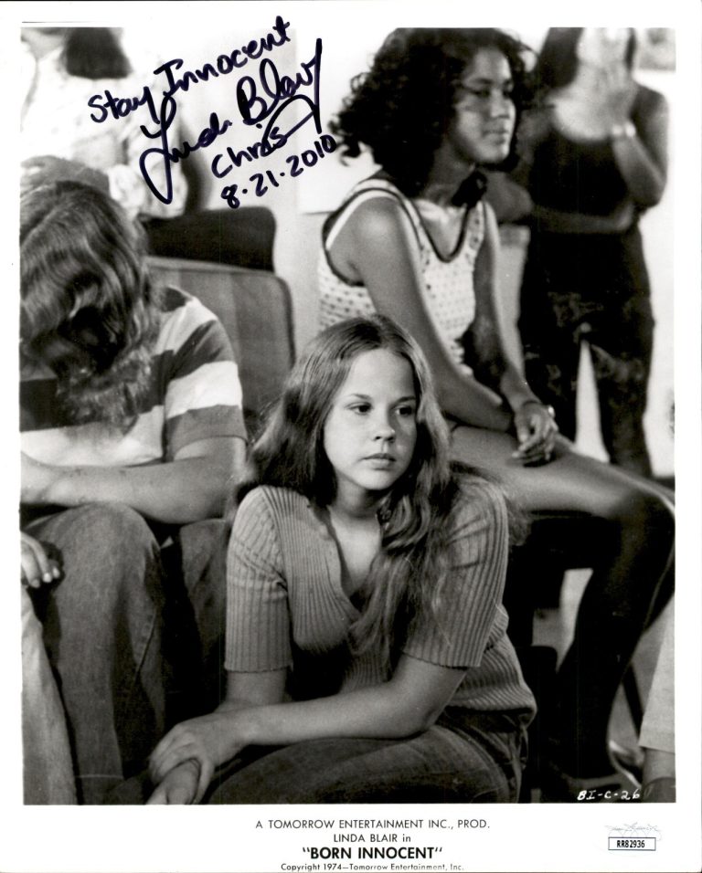 Linda Blair Signed & Inscribed Born Innocent 8x10 Photo #1 JSA COA