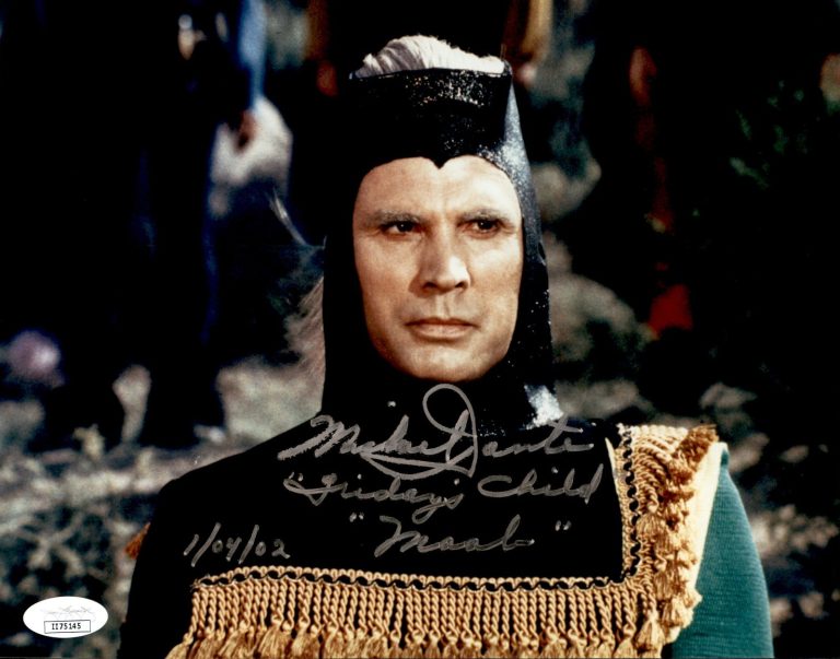 Michael Dante Signed Inscribed Star Trek TOS 