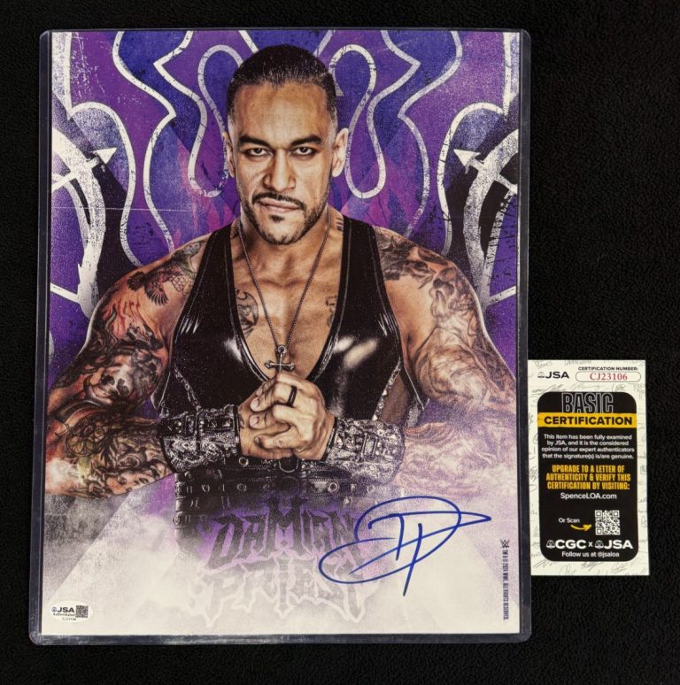 Damian Priest Signed WWE The Punishment 11x14 Photo JSA COA