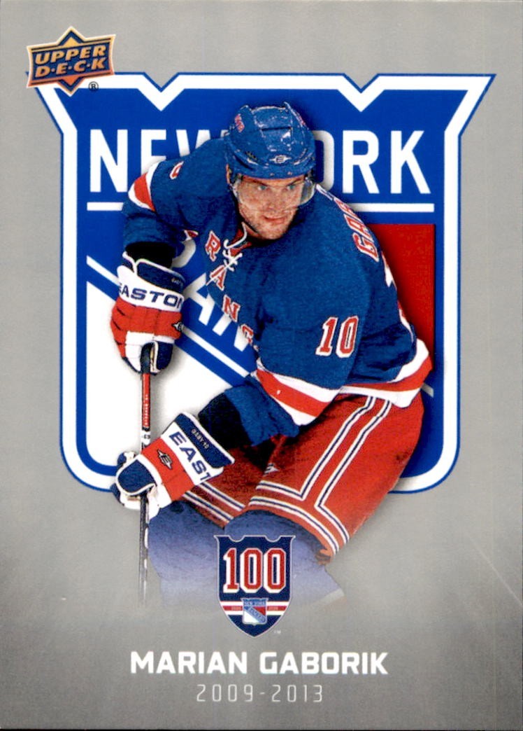 Marian Gaborik 2025/26 Upper Deck New York Rangers Centennial Card #70