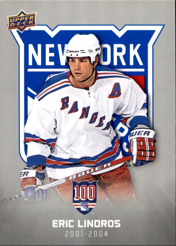 Eric Lindros  2025/26 Upper Deck New York Rangers Centennial Card #60
