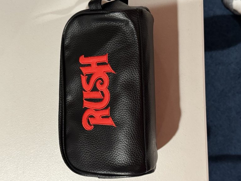 Rush Fifty Something Tour VIP RUSH Pouch Geddy Lee Alex Lifeson 2026